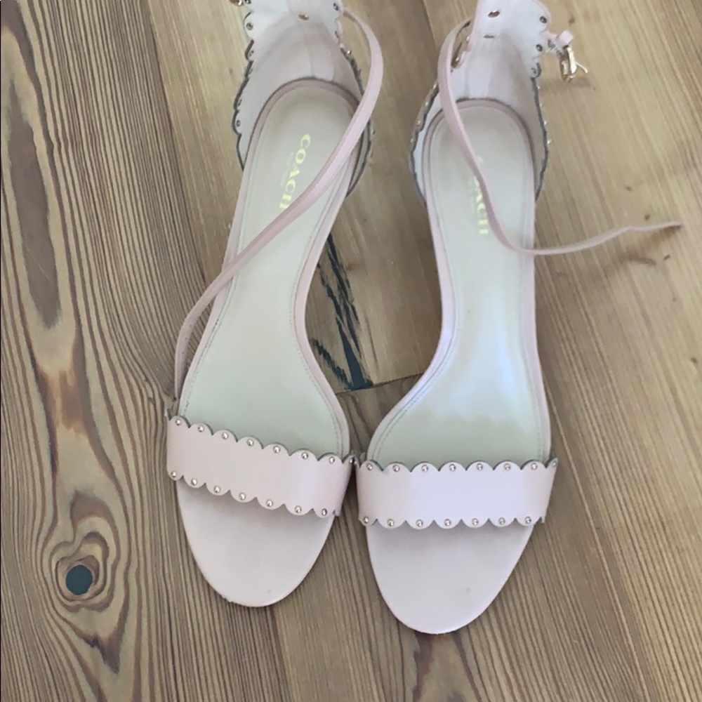 Blush COACH heels
